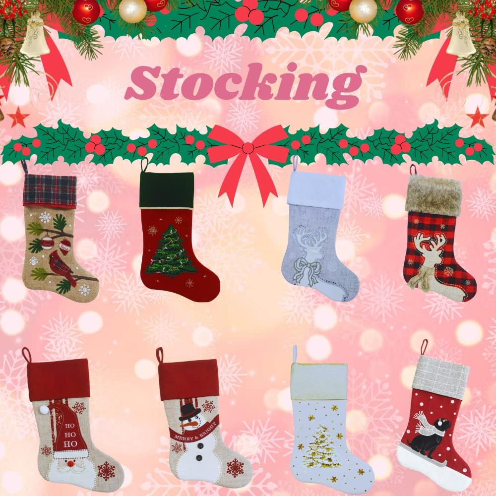 Comfy Hour Joyful Holiday Collection 20" Winter Christmas Nutcracker Stocking Red, Polyresin
