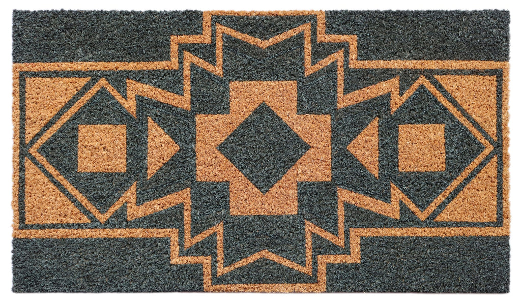 KAF Home Holiday Coir Doormat with Heavy-Duty, Weather Resistant, Non-Slip PVC Backing | 17 by 30 Inches, 0.6 Inch Pile Height | Perfect for Indoor and Outdoor Use (Joy Wreath)