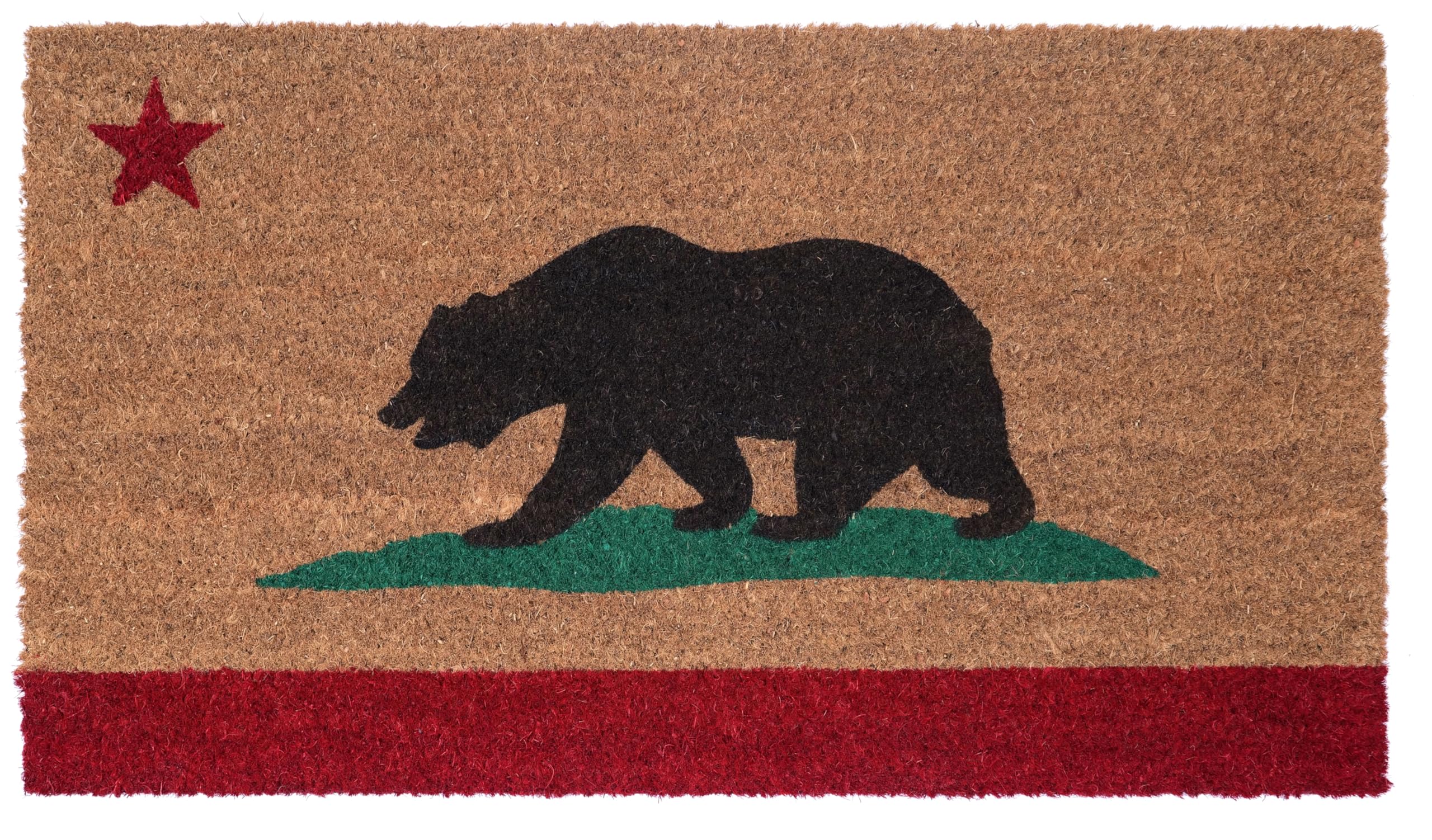 KAF Home Holiday Coir Doormat with Heavy-Duty, Weather Resistant, Non-Slip PVC Backing | 17 by 30 Inches, 0.6 Inch Pile Height | Perfect for Indoor and Outdoor Use (Joy Wreath)
