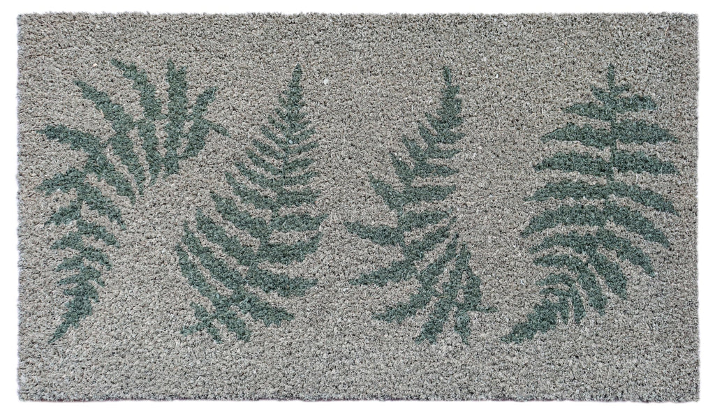 KAF Home Holiday Coir Doormat with Heavy-Duty, Weather Resistant, Non-Slip PVC Backing | 17 by 30 Inches, 0.6 Inch Pile Height | Perfect for Indoor and Outdoor Use (Joy Wreath)