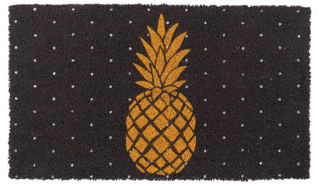 KAF Home Holiday Coir Doormat with Heavy-Duty, Weather Resistant, Non-Slip PVC Backing | 17 by 30 Inches, 0.6 Inch Pile Height | Perfect for Indoor and Outdoor Use (Joy Wreath)