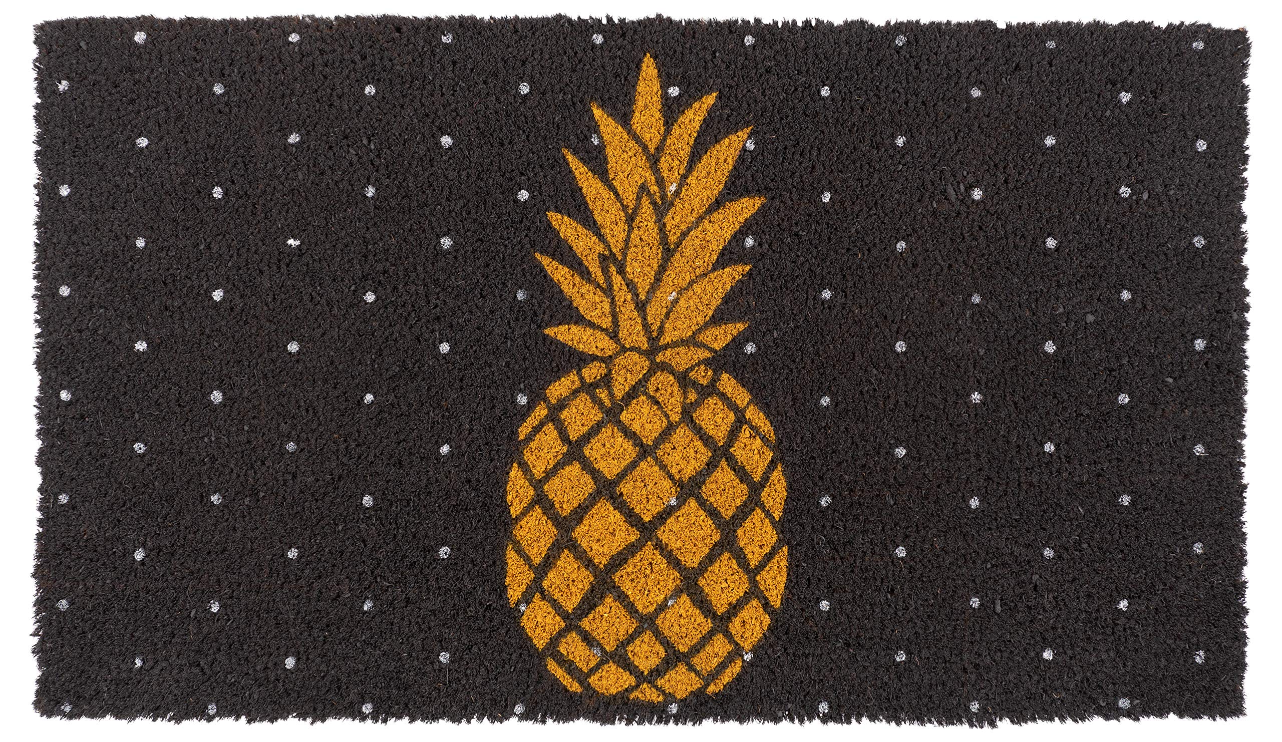 KAF Home Holiday Coir Doormat with Heavy-Duty, Weather Resistant, Non-Slip PVC Backing | 17 by 30 Inches, 0.6 Inch Pile Height | Perfect for Indoor and Outdoor Use (Joy Wreath)